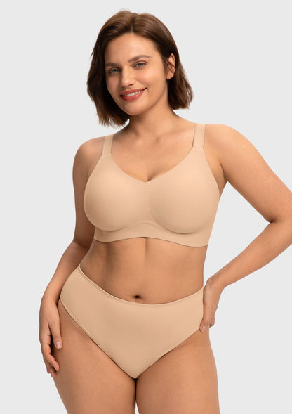 HSIA SoftTouch Breathable Wireless Soft Support Jelly Fit Full Coverage Bra