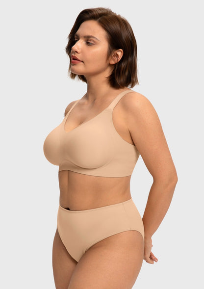 HSIA SoftTouch Breathable Wireless Soft Support Jelly Fit Full Coverage Bra