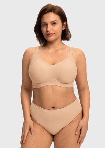 HSIA SoftTouch Breathable Wireless Soft Support Jelly Fit Full Coverage Bra