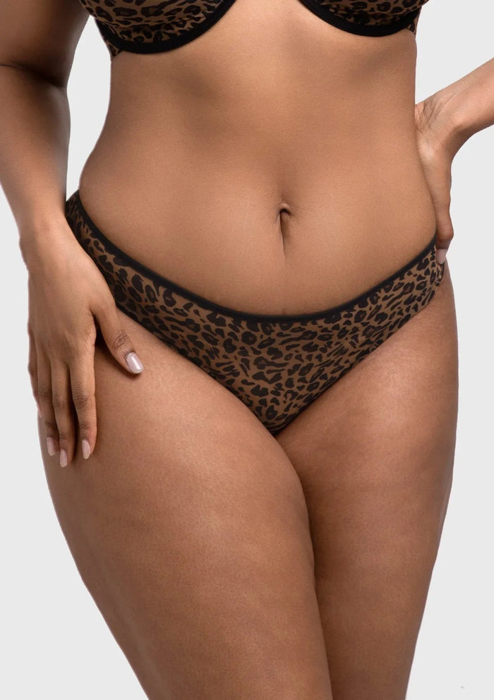 HSIA Leopard Wild High Stretch Briefs Soft Breathable Mesh Panty