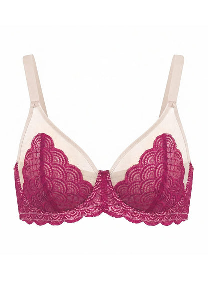 Mermaid Scales Lace Underwire Bra