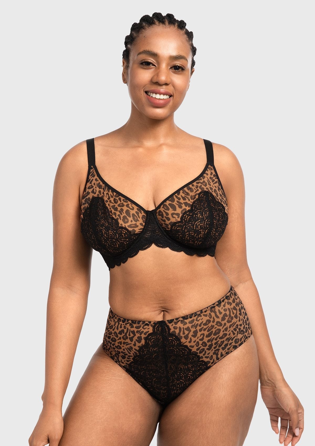 Mermaid Scales Lace Underwire Bra