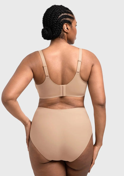 Full Coverage Plus Size T-Shirt Bra with Silky Satin Feel