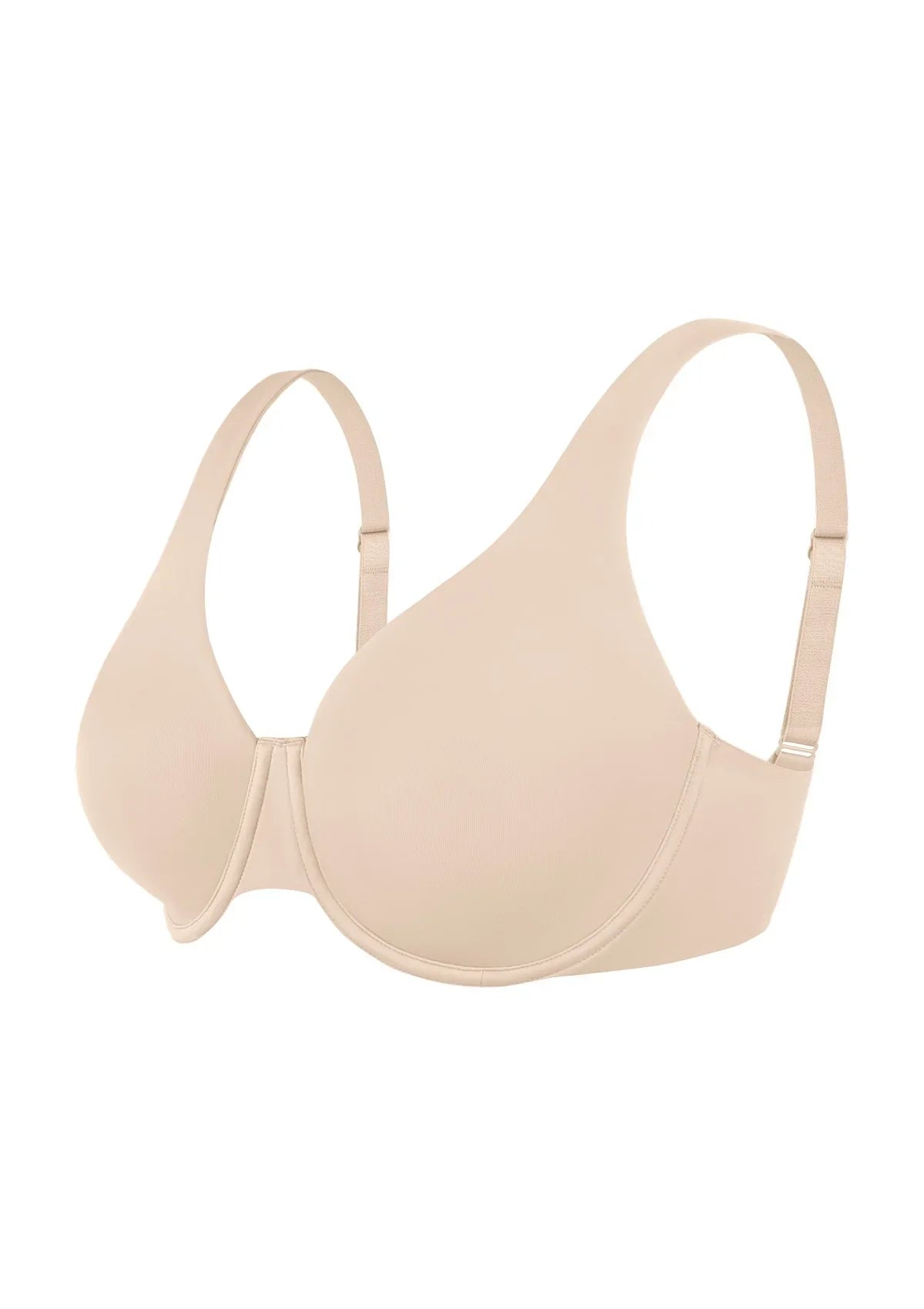 Full Coverage Plus Size T-Shirt Bra with Silky Satin Feel