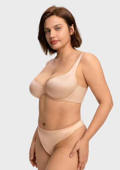 Cloud Satin Seamless Balconette T-Shirt Bra