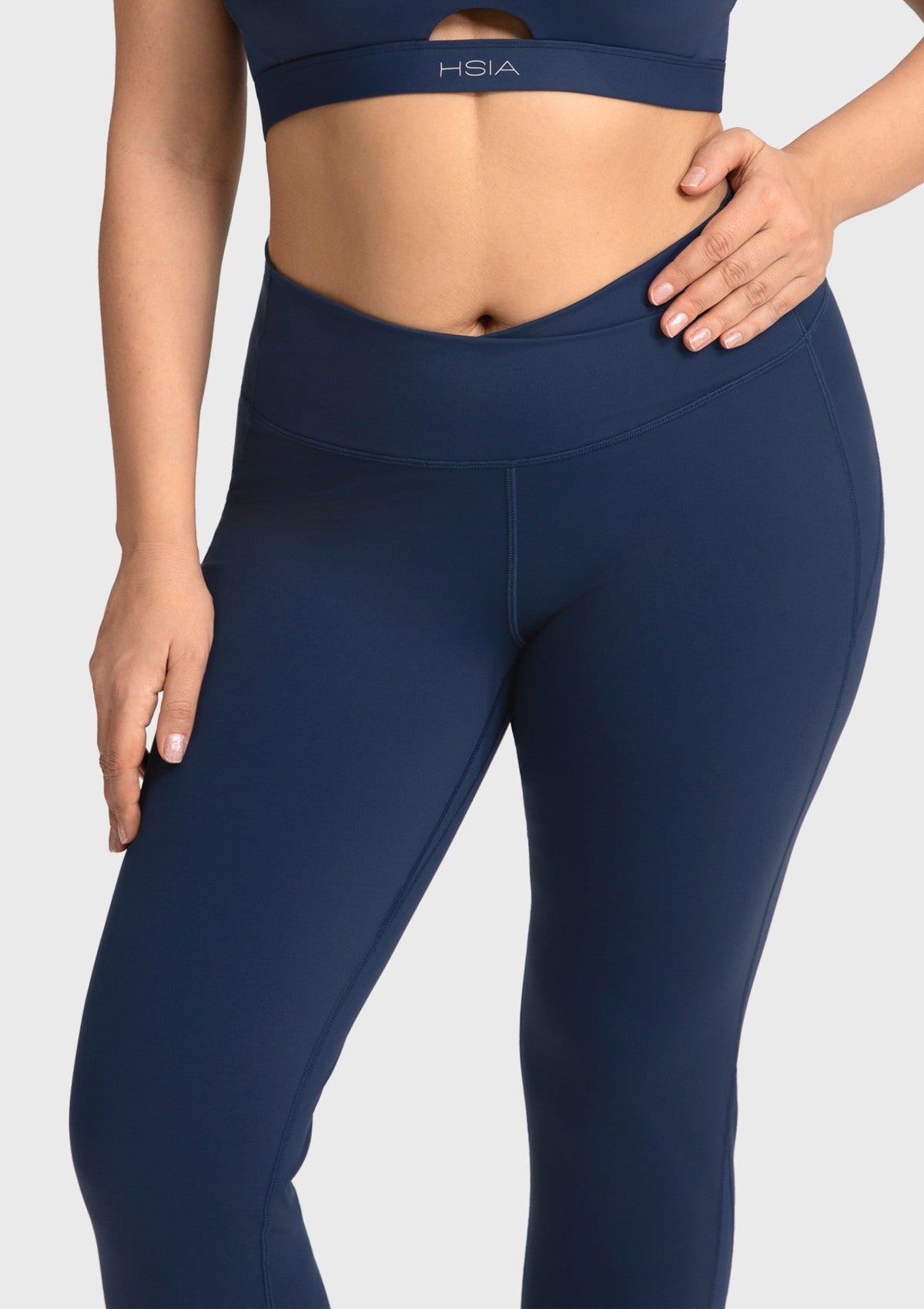 Aura High-Waisted Crossover Cooling Yoga Pants