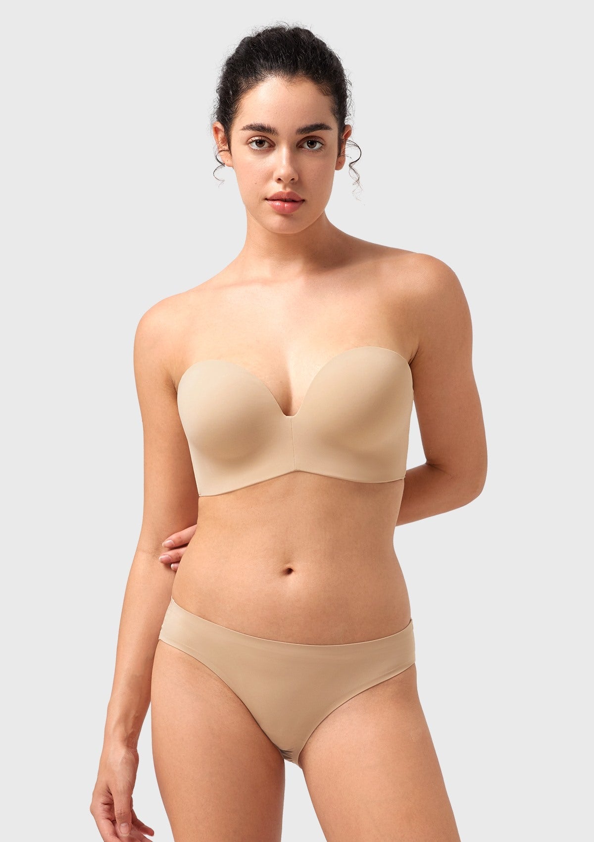 Seamless Wireless Push-Up Strapless Bra