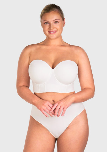 Seamless Cooling Longline Strapless Bra