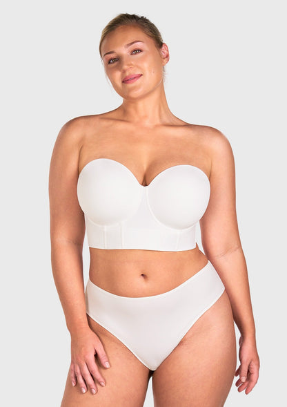 Seamless Cooling Longline Strapless Bra